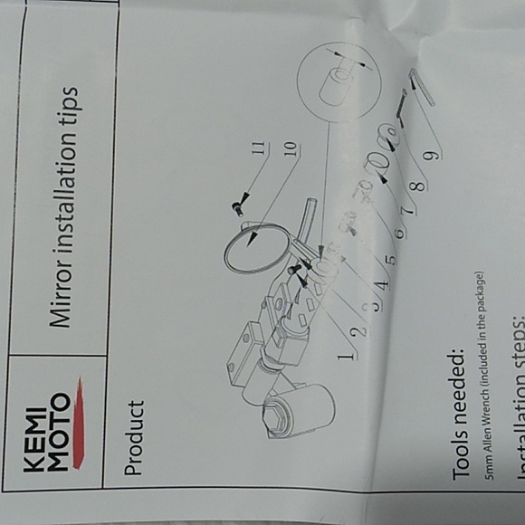 NIB KemiMoto Set Of Mirrors For Various Vehicle Types - Picture 13 of 16